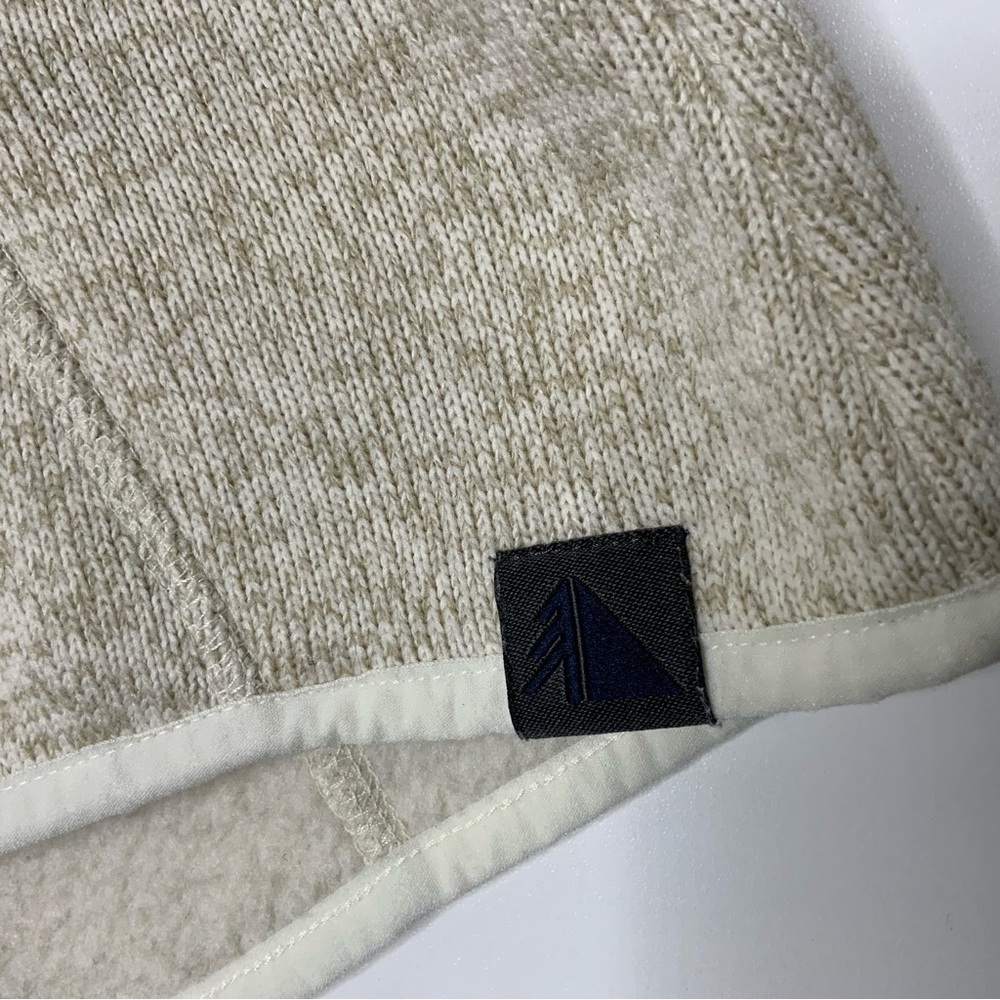 L.L. Bean Sweater Fleece Jacket Full Zip Jacket. Beige. Women’s Large Petite. - Picture 4 of 6